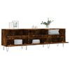 vidaXL TV Cabinet Smoked Oak 150x30x44.5 cm Engineered Wood