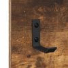 vidaXL Wall-Mounted Coat Rack with Shelf Smoked Oak 90 x 10 x 50 cm