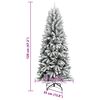 vidaXL Artificial Christmas Tree with 150 LEDs with Stand White 120 cm