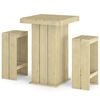 vidaXL 3 Piece Garden Bar Set Impregnated Pinewood