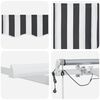 vidaXL Automatic Retractable Awning with LED Anthracite&White 600x300 cm