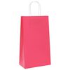 vidaXL Paper Bags 250 pcs with Handles Pink 21x11x36 cm