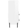 vidaXL Sideboard High Gloss White 34.5x34x90 cm Engineered Wood