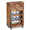 vidaXL Wine Rack for 9 Bottles Solid Reclaimed Wood