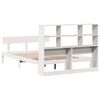 vidaXL Bookcase Bed without Mattress White 120x190 cm Small Double Solid Wood Pine