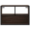 vidaXL TV Cabinet Brown Oak 60x31x39.5 cm Engineered Wood and Metal