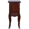 vidaXL Bedside Cabinet Classical Brown 60x30x60 cm Solid Mahogany
