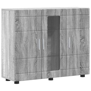 vidaXL Wooden Cabinet Grey Sonoma Engineered Wood
