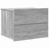 vidaXL Bedside Cabinets 2 pcs Grey Sonoma 40x30x30 cm Engineered Wood