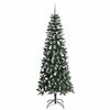 vidaXL Artificial Christmas Tree with 300 LEDs with Stand Green 240 cm