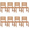 vidaXL 9 Piece Garden Dining Set Solid Wood Teak