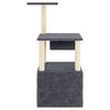 vidaXL Cat Tree with Sisal Scratching Posts Dark Grey 109.5 cm