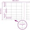 vidaXL Field Fence Grey 1 x 10 m Steel