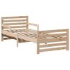 vidaXL Bed Frame with Headboard Brown 80 x 200 cm Engineered Wood