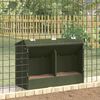 vidaXL Rabbit Feeder Olive Green 64.5 x 25.5 x 45.5 cm