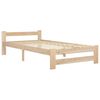 vidaXL Bed Frame without Mattress with 2 Drawers Solid Wood 90x200 cm