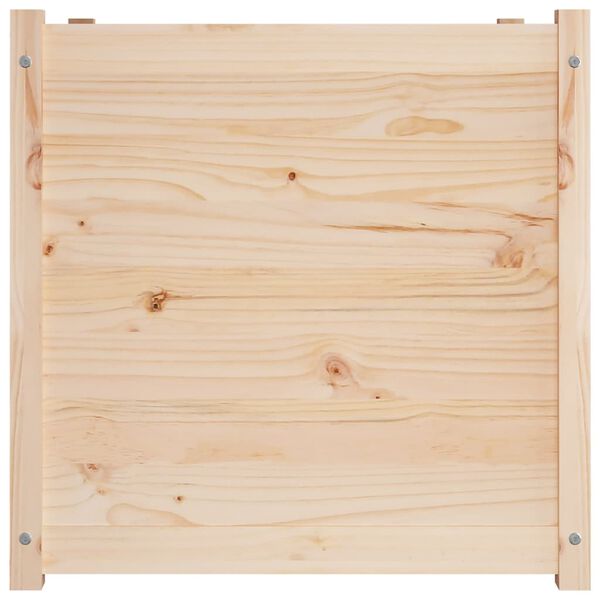 vidaXL Garden Planter 70x70x70 cm Solid Pinewood