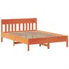 vidaXL Bed Frame without Mattress Wax Brown 140x190 cm Solid Wood Pine