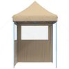 vidaXL Party Tent Folding Beige 200 x 200 x 306 cm Oxford Fabric