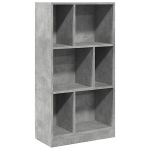 vidaXL Bookcase Concrete Grey 57x28.5x107.5 cm Engineered Wood