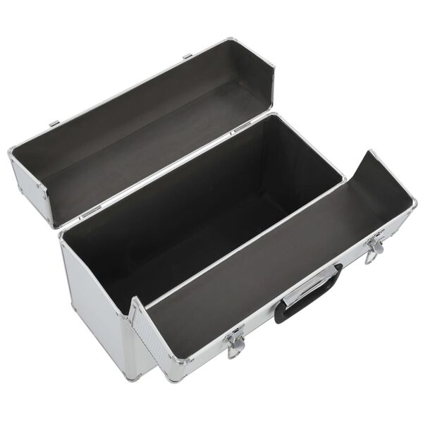 vidaXL Tool Case 47x36x20 cm Silver Aluminium