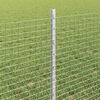 vidaXL Fence with Post Silver 0.6 x 10 m Steel