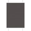 vidaXL Pleated Blind Black 95x150 cm Fabric Width 94.4 cm Polyester