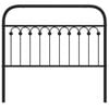 vidaXL Metal Headboard Black 107 cm