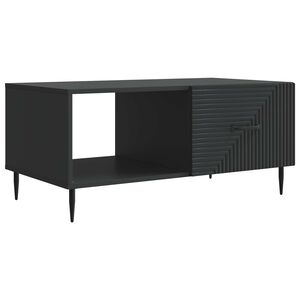 vidaXL Coffee Table Black 90 x 50 x 40 cm Engineered Wood