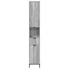 vidaXL Bathroom Cabinet with Drawer Grey Sonoma 31.5 x 33 x 190 cm