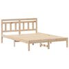 vidaXL Bed Frame Brown 140 x 190 cm Solid Pine Wood