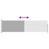 vidaXL Patio Retractable Side Awning 140x500 cm Grey