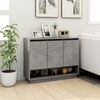 vidaXL Sideboard Concrete Grey 97x31x75 cm Engineered Wood
