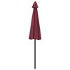vidaXL Garden Parasol with Aluminium Pole 270 cm Bordeaux Red