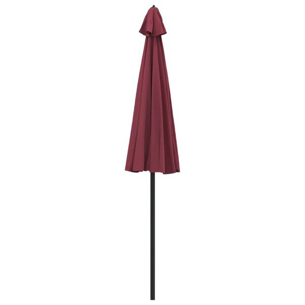 vidaXL Garden Parasol with Aluminium Pole 270 cm Bordeaux Red