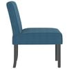 vidaXL Slipper Chair Blue Velvet