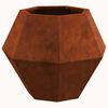 vidaXL Planter 2 pcs Rusty 50 x 50 x 40 cm Weathering Steel