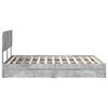 vidaXL Storage Bed Concrete Grey 150 x 200 cm Engineered Wood