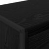 vidaXL TV Cabinet Black Oak 100 x 36 x 49.5 cm Engineered Wood