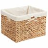 vidaXL Storage Baskets 3 pcs Natural 35 x 30 x 25 cm Water hyacinth