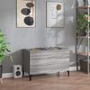 vidaXL Record Cabinet Grey Sonoma 74.5x38x48 cm Engineered Wood