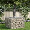 vidaXL Gabion Raised Bed Silver 60 x 60 x 40 cm Galvanised Steel