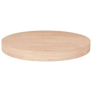 vidaXL Round Table Top &Oslash;30x4 cm Untreated Solid Wood Oak