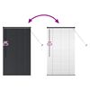 vidaXL Window Blind with Curtains Manual Black Aluminium