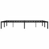 vidaXL Metal Bed Frame without Mattress Black 160x200cm