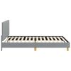 vidaXL Children's Bed Frame with Headboard Light Grey 90 x 200 cm