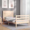 vidaXL Bed Frame without Mattress Single Solid Wood