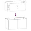 vidaXL Planter 80x40x40 cm Stainless Steel