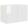 vidaXL TV Wall Cabinet 59.5 x 31 x 40 cm High Gloss White