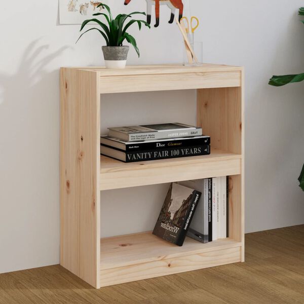 vidaXL Book Cabinet/Room Divider 60x30x71.5 cm Solid Wood Pine